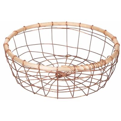Tivoli Kleine ronde mand 24 cm van ijzer en hout La Cucina Tivoli Kleine ronde mand 24 cm van ijzer en hout La Cucina