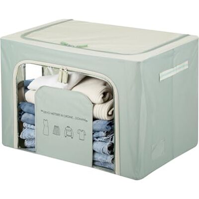 Kasanova Opbergdoos - 60x42x40 cm, Groen - Kledingkast Organizer Kasanova Opbergdoos - 60x42x40 cm, Groen - Kledingkast Organizer