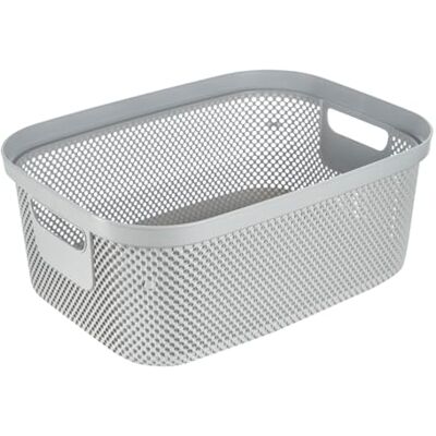 keeeper Opbergmand, Scandinavisch, grijs, 38 x 28,5 x 15 cm, Serie Stine keeeper Opbergmand, Scandinavisch, grijs, 38 x 28,5 x 15 cm, Serie Stine