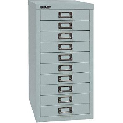 BISLEY MultiDrawer, serie 29, DIN A4, 10 laden, metaal, 355 zilver, 38 x 27,9 x 59 cm BISLEY MultiDrawer, serie 29, DIN A4, 10 laden, metaal, 355 zilver, 38 x 27,9 x 59 cm