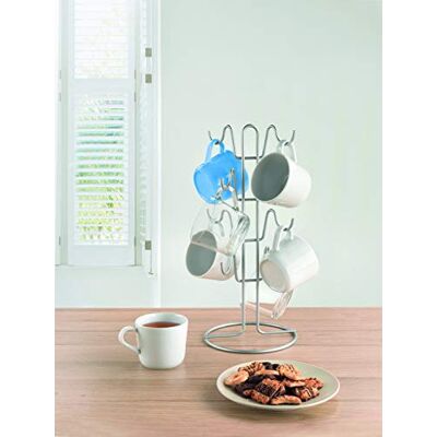 Metaltex Colgador Tazas, Gris Metalizado, 19 x 44 cm Metaltex Colgador Tazas, Gris Metalizado, 19 x 44 cm