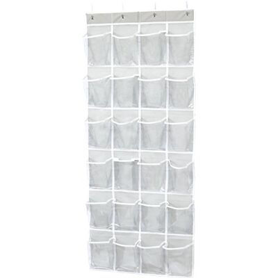 Simple Houseware 24 zakken grote duidelijke zakken over de deur opknoping schoen organizer, grijs (56 x 22,5) Simple Houseware 24 zakken grote duidelijke zakken over de deur opknoping schoen organizer, grijs (56 x 22,5)