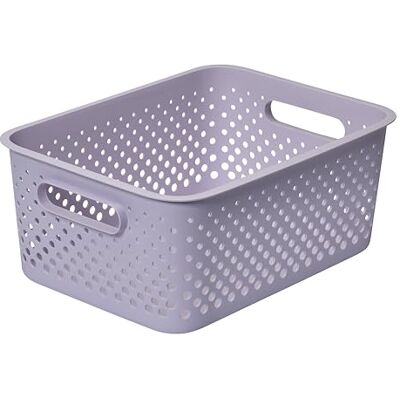 SmartStore Opbergmand met handgrepen in lavendel 11,4 l (36,5 x 27 x 15 cm) Plastic opbergbak van gerecycled plastic Essence L opbergdoos past op A4-papier Opslag met 10 jaar garantie SmartStore Opbergmand met handgrepen in lavendel 11,4 l (36,5 x 27 x 15 cm) Plastic opbergbak van gerecycled plastic Essence L opbergdoos past op A4-papier Opslag met 10 jaar garantie