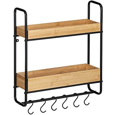 WENKO Wandrek Loft met 2 etages, badkamerrek met 2 planken, woonrek WENKO Wandrek Loft met 2 etages, badkamerrek met 2 planken, woonrek