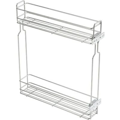 GTV Uittrekbare Cargo KO-BO150TD-OC, organizer voor meubels van 150 mm, 2 legplanken, zijdelingse montage, kogelgeleiders, zilver verzinkt staal GTV Uittrekbare Cargo KO-BO150TD-OC, organizer voor meubels van 150 mm, 2 legplanken, zijdelingse montage, kogelgeleiders, zilver verzinkt staal