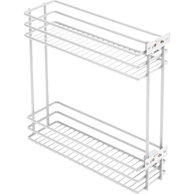 GTV MOVIX Uittrekbare cargomand, 2 legplanken voor keukenvoet 200 mm, zijdelingse montage, draagkracht 15 kg, inclusief 4 scheidingswanden, wit GTV MOVIX Uittrekbare cargomand, 2 legplanken voor keukenvoet 200 mm, zijdelingse montage, draagkracht 15 kg, inclusief 4 scheidingswanden, wit