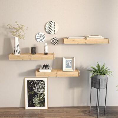 Hanah Home Adalee Eiken Wandplank - Wandplank Hanah Home Adalee Eiken Wandplank - Wandplank