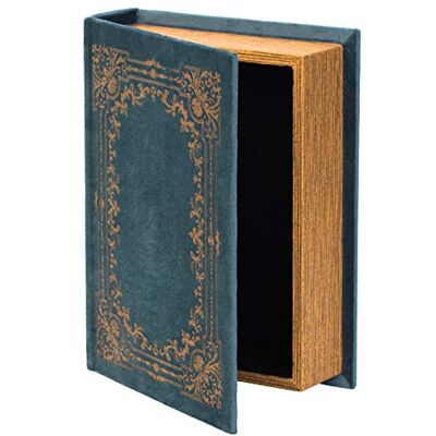 Vintiquewise Decoratieve Vintage Boek Vormige Trinket Opbergdoos Blauw Vintiquewise Decoratieve Vintage Boek Vormige Trinket Opbergdoos Blauw