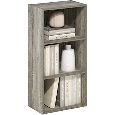 Furinno Luder 3-laags open plank boekenplank - Boekenkast Furinno Luder 3-laags open plank boekenplank - Boekenkast