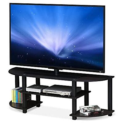 Furinno Turn-S-Tube Breed TV Entertainment Centrum, Donker Walnoothout, Donker Walnoot Furinno Turn-S-Tube Breed TV Entertainment Centrum, Donker Walnoothout, Donker Walnoot