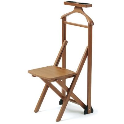 Nachtkastje van massief beukenhout met opbergplank - Kledingrek, hanger - Kers Nachtkastje van massief beukenhout met opbergplank - Kledingrek, hanger - Kers