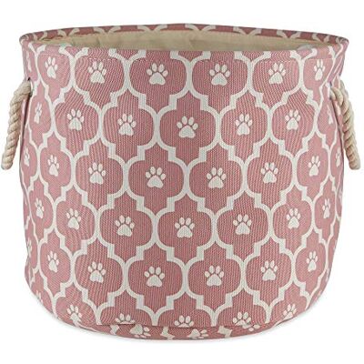 Bone Dry Rooster Paw Print, Katoen, Rose, S Rond Bone Dry Rooster Paw Print, Katoen, Rose, S Rond