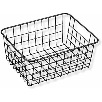 PARENCE .- Metalen opbergmand Rechthoekige organizer 28x22x12,5 cm Multifunctionele opberger voor badkamer, kantoor, keuken en decoratie Matte afwerking PARENCE .- Metalen opbergmand Rechthoekige organizer 28x22x12,5 cm Multifunctionele opberger voor badkamer, kantoor, keuken en decoratie Matte afwerking