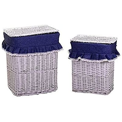 Vacchetti Giuseppe Vacchetti 192060000 mand, wilgenkleur, wit, blauw, medium, 2 stuks Vacchetti Giuseppe Vacchetti 192060000 mand, wilgenkleur, wit, blauw, medium, 2 stuks