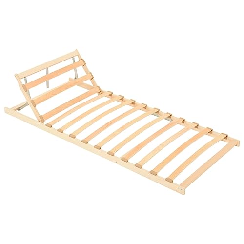 TEKEET Mooie bedden en accessoires Bedden & Bedframes-lattenbodem met 13 latten verstelbare kop 90x200 cm