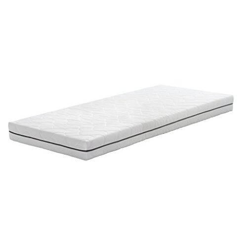Amazon Basics comfortabel matras van schuimstof met 7 zones, hypoallergene hoes (wasbaar tot 60 graden Celsius), medium (H3) 90 x 200 cm