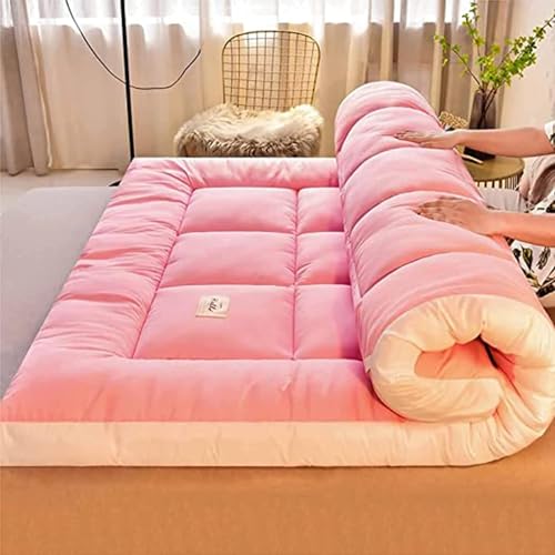 IQOAIJ Japanse Futon Matras Vloermatrassen Rol Omhoog Opvouwbare Zachte Matrassen Comfortabele Tatami Mat Slaapmat,1,180x200cm