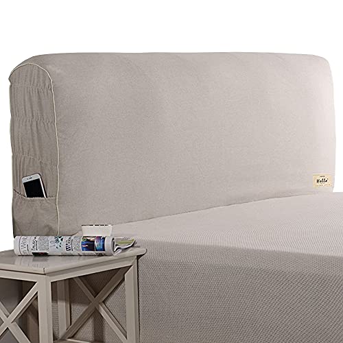 PuLAif Hoes voor hoofdeinden, bed hoofdeinde cover, Bed Hoofdeinden Hoes Stofdichte hoes, met stof gestoffeerd hoofdeinde, stofdichte stretch bed hoofdbedekking, 6-180CM (Kleur: #5, Maat: 210CM) (Color : #