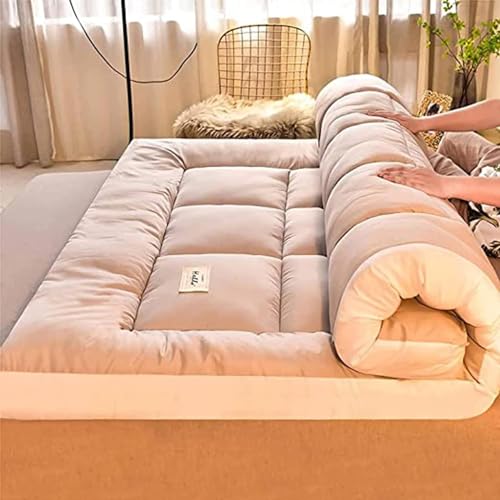 IQOAIJ Japanse Futon Matras Vloermatrassen Rol Omhoog Opvouwbare Zachte Matrassen Comfortabele Tatami Mat Slaapmat,5,180x200cm