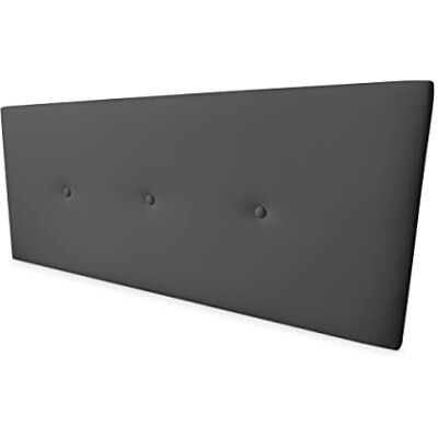 Somnia Descanso Hoofdbord premium kunstleer, gevoerd, Miami, afmetingen 160 x 60 cm (bed met 150 cm), grijs Somnia Descanso Hoofdbord premium kunstleer, gevoerd, Miami, afmetingen 160 x 60 cm (bed met 150 cm), grijs