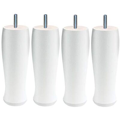 Margot Atelier Futura Set met 4 poten voor lattenbodem, hout, wit, 6 x 6 x 20 cm Margot Atelier Futura Set met 4 poten voor lattenbodem, hout, wit, 6 x 6 x 20 cm