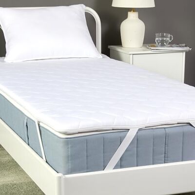 Amazon Basics Amazon Basic Matrasbeschermer, Comfortabele Schuimkern, Ademend, Machinewasbare Hoes, Eenpersoonsbed, Dikte 6cm, 90cm x 200cm, Wit Amazon Basics Amazon Basic Matrasbeschermer, Comfortabele Schuimkern, Ademend, Machinewasbare Hoes, Eenpersoonsbed, Dikte 6cm, 90cm x 200cm, Wit
