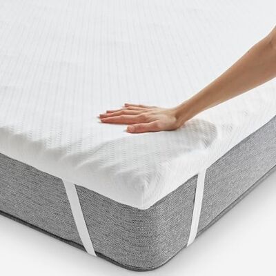 PIKOLIN Matrasbeschermer van traagschuim voor hotel 160 x 192 cm, dikte 7 cm, van traagschuim, meerdere zones, aanpasbaar, afneembaar, ademend, anti-mijt PIKOLIN Matrasbeschermer van traagschuim voor hotel 160 x 192 cm, dikte 7 cm, van traagschuim, meerdere zones, aanpasbaar, afneembaar, ademend, anti-mijt
