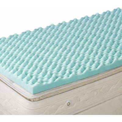 DMI Duro-Med 4-inch/ 10cm dikke blauwe ingewikkelde bedkussen DMI Duro-Med 4-inch/ 10cm dikke blauwe ingewikkelde bedkussen