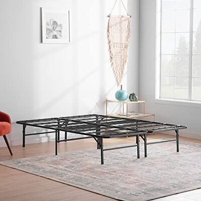 Linenspa Metalen bed met lattenbodem, opklapbed, 33 cm opbergruimte onder bedframe, montage in 5 minuten, bed 140 x 200 cm, zwart Linenspa Metalen bed met lattenbodem, opklapbed, 33 cm opbergruimte onder bedframe, montage in 5 minuten, bed 140 x 200 cm, zwart