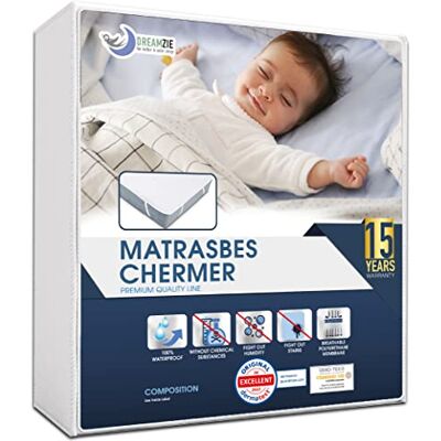 Dreamzie Waterdicht en ademend Matrasbeschermer 60x120cm Dreamzie Waterdicht en ademend Matrasbeschermer 60x120cm