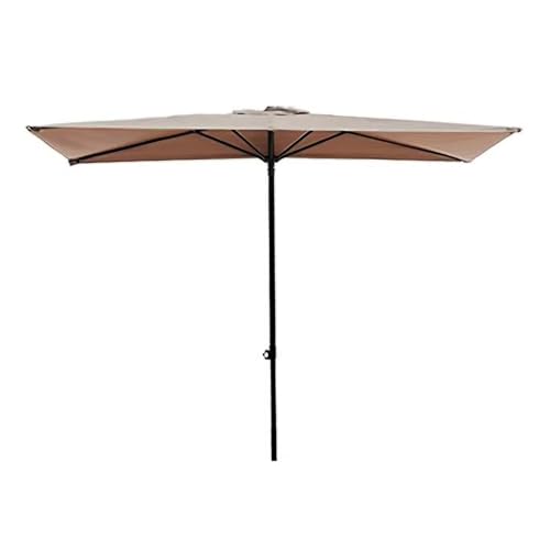 NYASAA Half Parasol 245 x 125 x235 cm met 5 Ribben voor Tegen een Muur, Patio, Balkon, Tuinparasols met UV-bescherming