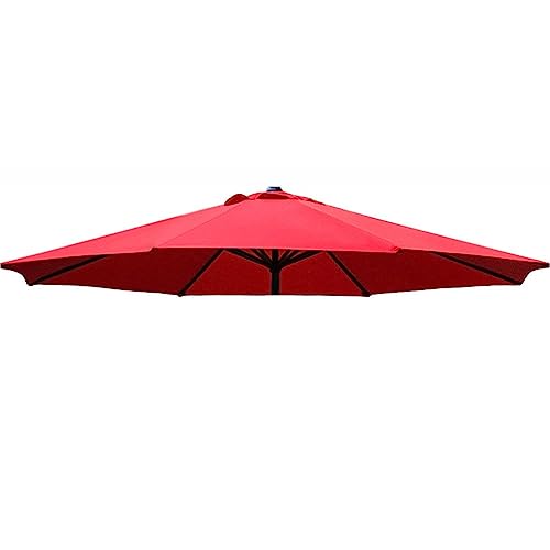 WYRMB 2m/6.5ft 2.7m/9ft 300cm/10ft 6 Ribben Marktparaplu Luifel Parasol Vervangingsdoek, Parasol Vervanging Luifelhoes past op hout, aluminium, metaal of glasvezel Marktparapluframes (Kleur: Gr