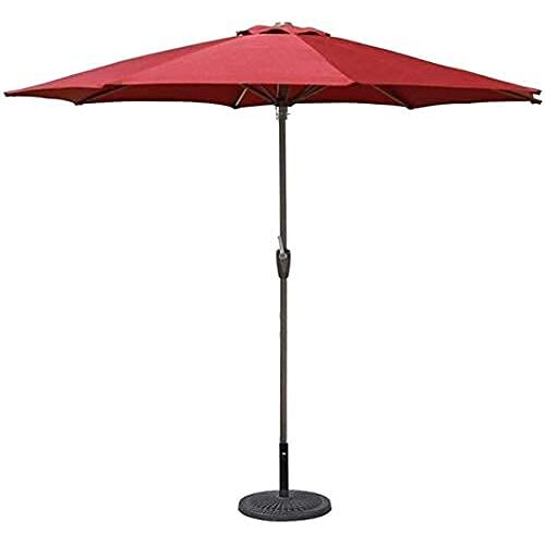 LYFDPN Parasol Paraplu Tuin Patio Paraplu 9ft Outdoor Zonnescherm Paraplu, Tafelparaplu voor Tuin Zwembad Dek Marktparaplu (Red)