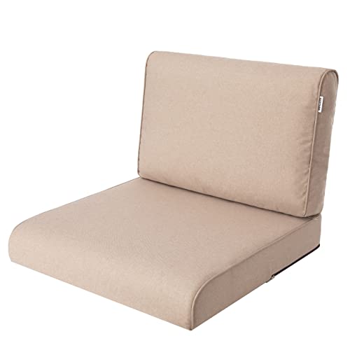 PillowPrim Stulh-kussen Kussen voor rotanstoel outdoor kussen zitkussen rotanmeubels beige 70 x 70 cm