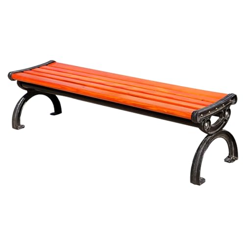 LHXLSH Tuinbank Voor Buiten, Houten Terrasbank, Terrasbank Voor Alle Weersomstandigheden, Aluminium Hardhoutstructuur, Voor Terras, Park, Veranda, Gazon, Tuin, Terras, Achtertuin (Color : A, Size : Small)