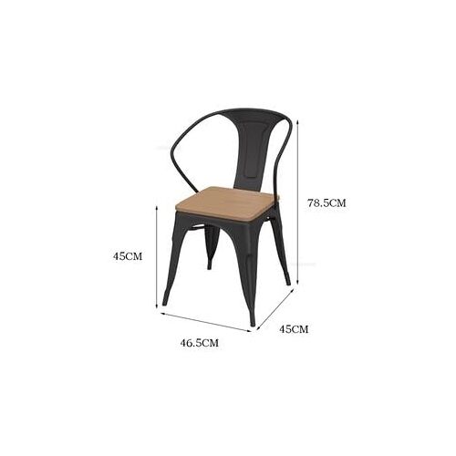 WAOCEO Tuinmeubilair Outdoor Smeedijzeren Tuinmeubilair Sets Patio Tafels En Stoelen Waterdicht Zonnebrandcrème Villa Balkon Vrijetijdsmeubilair tuinmeubelen (Size : Black-2 chairs)