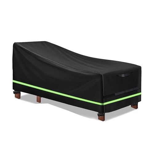 DEZYPZAM Tuinligstoelhoes, waterdicht, winddicht, UV-bestendig, hoes voor ligstoelen, beschermhoes tuinligstoel, voor ligstoel ligstoel ligstoel (200x75x70/40cm)