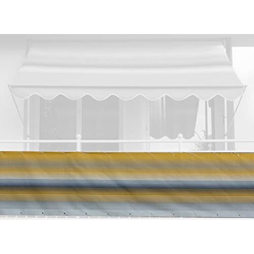 Angerer Balkonbekleding nr. 500 geel, 75 cm hoog, lengte: 6 meter, 3318/500_600