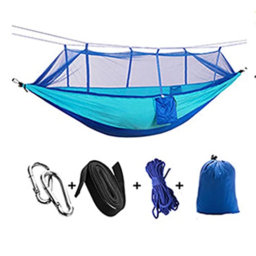 FZHQNZJF Schommelstoelen Draagbare Outdoor Camping Hangmat Met Net, Hoge Sterkte Parachute Doek, Opknoping Bed Schommeling, Jacht Slaap Play Set Schommels