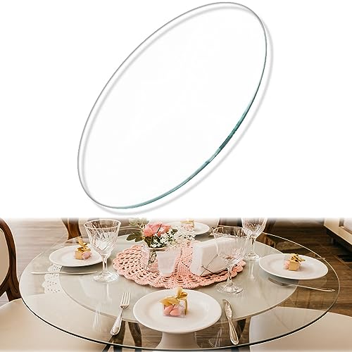 SAGIDAR Tafel Ronde Glazen Tafelblad Gehard Glas Rond, Tuin Buiten Tafelblad Gehard Top Glas Ronde Glazen Tafelbladen, Keuken Meubels Glazen Tops Voor Eetkamer Tafel