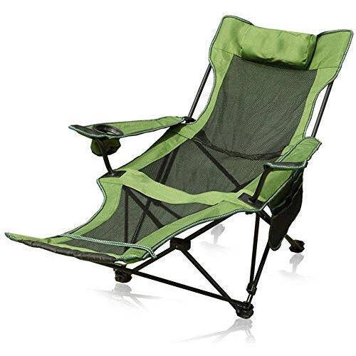 YLQHZW Siesta Opvouwbare ligstoel voor buiten, visstoel met draagbare rugleuning, campingklapstoel met bedstoel, strandstoel, campingstoel voor Mus