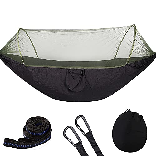 FZHQNZJF Swing Hangmat Camping Hangmat Met Netto Pop-Up Licht Draagbare Outdoor Parachute Hangmatten Swing Slapen Hangmat Camping Spullen Swing Set