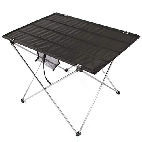 KOHARA Opvouwbare kampeertafel Draagbare aluminium kampeertafel Lichtgewicht compacte oprolbare picknicktafel voor picknick Buiten wandelen BBQ Kamperen Keuken Vissen Strand met draagtas