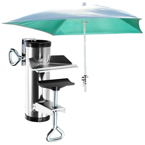 com-four ® parasolhouder van metaal parasolstandaard voor balkon, terras of tafel balkonparasolhouder XL (Ø 25-38mm 01 stuk)