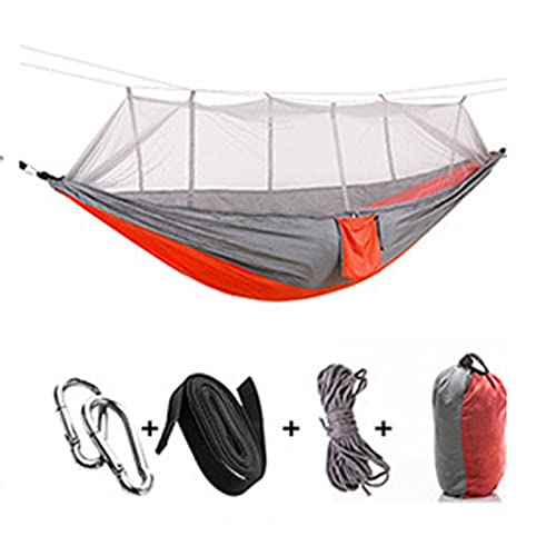 FZHQNZJF Schommelstoelen Draagbare Outdoor Camping Hangmat Met Net, Hoge Sterkte Parachute Doek, Opknoping Bed Schommeling, Jacht Slaap Play Set Schommels