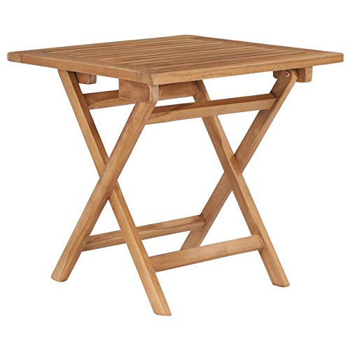 Camerina Opvouwbare tuintafel 45x45x45 cm massief teakhout, buitentafels, tuintafel, tuintafel, tuintafel, terrastafel (SPU:48977)