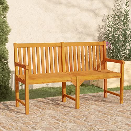 LAPOOH Tuinbank, 150 cm, massief acaciahout, tuinbank terrasstoelen, tuinbanken, zitmeubels (SPU:316611)