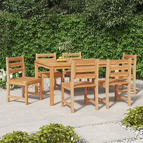 GuyAna 6 stuks massief teak tuinstoelen, tuinstoelen, outdoor stoelen, tuintafelstoelen