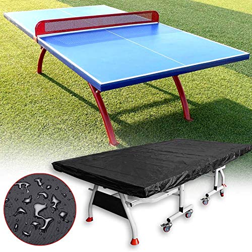 MOOUK Afdekking voor tafeltennistafel, waterdichte ademende tafeltennistafel, beschermhoes, Oxford polyester ping pong tafelafdekking, water- en uv-bestendig, 280 x 150 cm, stofdicht