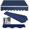 CekoCk Vervanging Van Een Intrekbaar Terrasscherm met Zonnescherm 280g 100% Ployester Luifelhoes Waterdichte Canvasstof Buitenzonwering Onderdakdoek(Size:4x3m,Color:Blauw)